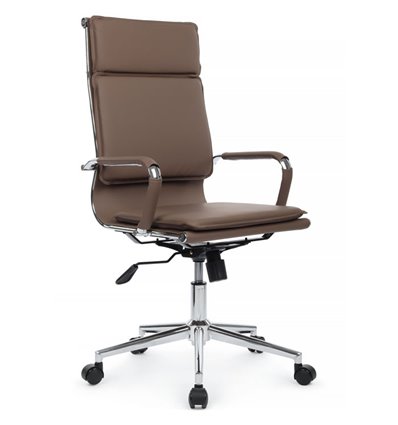 Riva Chair Hugo 6003-1SE коричневое, хром, экокожа