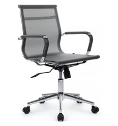 Riva Chair Hugo 6001-2SE Серебристо-серый, хром, сетка