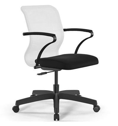 ErgoLife Sit 8 M4-8 (B02) - X2+UMF(X1) белый/черный, пластик, с подлокотниками