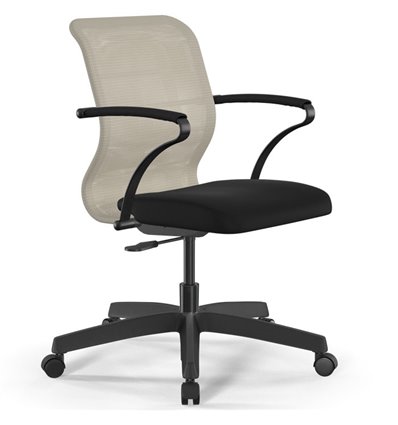 ErgoLife Sit 8 M4-8 (B02) - X2+UMF(X1) светло-бежевый/черный, пластик, с подлокотниками