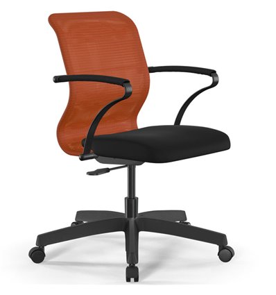 ErgoLife Sit 8 M4-8 (B02) - X2+UMF(X1) оранжевый/черный, пластик, с подлокотниками