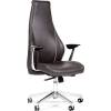Кресло CHAIRMAN Jazzz/grey для руководителя, кожа, цвет серый фото 1