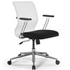 ErgoLife Sit 8 M4-8 (B23) - X2+UMF(X1) белый/черный, хром, с подлокотниками фото 7