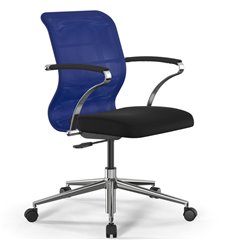ErgoLife Sit 8 M4-8 (B23) - X2+UMF(X1) синий/черный, хром, с подлокотниками