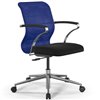 ErgoLife Sit 8 M4-8 (B23) - X2+UMF(X1) синий/черный, хром, с подлокотниками фото 1