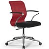 ErgoLife Sit 8 M4-8 (B23) - X2+UMF(X1) красный/черный, хром, с подлокотниками фото 1