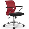 ErgoLife Sit 8 M4-8 (B23) - X2+UMF(X1) красный/черный, хром, с подлокотниками фото 3