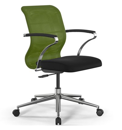ErgoLife Sit 8 M4-8 (B23) - X2+UMF(X1) зеленый/черный, хром, с подлокотниками