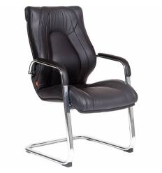 Кресло CHAIRMAN Fuga V/black для посетителя, экокожа, цвет черный