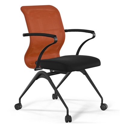 ErgoLife Sit 8 M4-8 (F56) - X2+UMF(X1) оранжевый/черный, основание черное, с подлокотниками