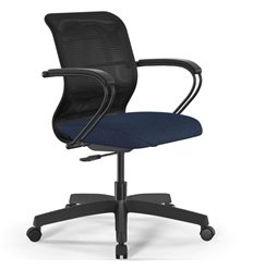ErgoLife Sit 8 M4-9 (B02) - X2+Bahama черный/синий, пластик, с подлокотниками