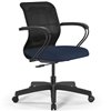 ErgoLife Sit 8 M4-9 (B02) - X2+Bahama черный/синий, пластик, с подлокотниками фото 1