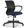 ErgoLife Sit 8 M4-9 (B02) - X2+Bahama черный/синий, пластик, с подлокотниками фото 3