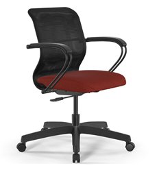 ErgoLife Sit 8 M4-9 (B02) - X2+Bahama черный/красный, пластик, с подлокотниками