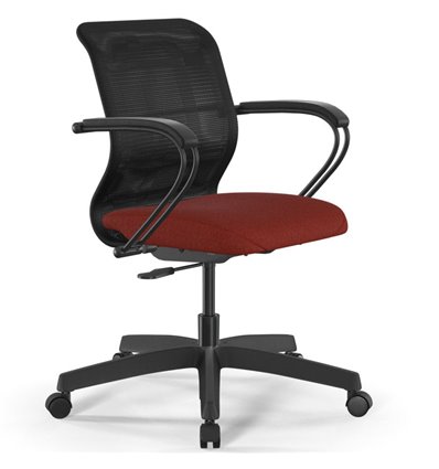 ErgoLife Sit 8 M4-9 (B02) - X2+Bahama черный/красный, пластик, с подлокотниками