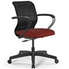 ErgoLife Sit 8 M4-9 (B02) - X2+Bahama черный/красный, пластик, с подлокотниками фото 1