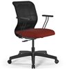 ErgoLife Sit 8 M4-9 (B02) - X2+Bahama черный/красный, пластик, с подлокотниками фото 5