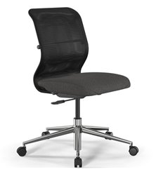 ErgoLife Sit 8 M4-9 (B23) - X2+Bahama черный/темно-серый, хром, без подлокотников