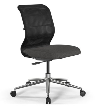 ErgoLife Sit 8 M4-9 (B23) - X2+Bahama черный/темно-серый, хром, без подлокотников