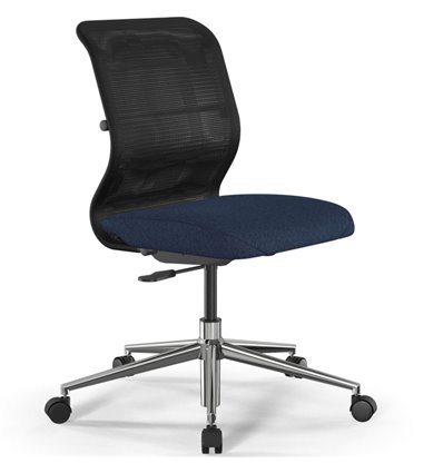 ErgoLife Sit 8 M4-9 (B23) - X2+Bahama черный/синий, хром, без подлокотников