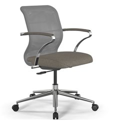 ErgoLife Sit 8 M4-9 (B23) - X2+Bahama серый/песочный, хром, с подлокотниками