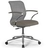 ErgoLife Sit 8 M4-9 (B23) - X2+Bahama серый/песочный, хром, с подлокотниками фото 1