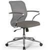 ErgoLife Sit 8 M4-9 (B23) - X2+Bahama серый/песочный, хром, с подлокотниками фото 3