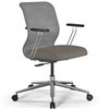 ErgoLife Sit 8 M4-9 (B23) - X2+Bahama серый/песочный, хром, с подлокотниками фото 5