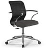 ErgoLife Sit 8 M4-9 (B23) - X2+Bahama черный/темно-серый, хром, с подлокотниками фото 1