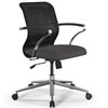 ErgoLife Sit 8 M4-9 (B23) - X2+Bahama черный/темно-серый, хром, с подлокотниками фото 3