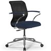 ErgoLife Sit 8 M4-9 (B23) - X2+Bahama черный/синий, хром, с подлокотниками фото 1