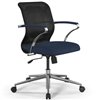 ErgoLife Sit 8 M4-9 (B23) - X2+Bahama черный/синий, хром, с подлокотниками фото 3