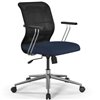 ErgoLife Sit 8 M4-9 (B23) - X2+Bahama черный/синий, хром, с подлокотниками фото 7