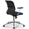 ErgoLife Sit 8 M4-9 (B23) - X2+Bahama черный/синий, хром, с подлокотниками фото 8