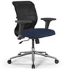 ErgoLife Sit 8 M4-9 (B23) - X2+Bahama черный/синий, хром, с подлокотниками фото 11