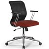 ErgoLife Sit 8 M4-9 (B23) - X2+Bahama черный/красный, хром, с подлокотниками фото 7
