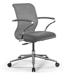 ErgoLife Sit 8 M4-9 (B23) - X2+Extra серый, хром, с подлокотниками