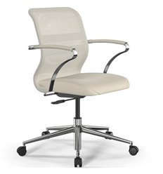 ErgoLife Sit 8 M4-9 (B23) - X2+Extra молочный, хром, с подлокотниками