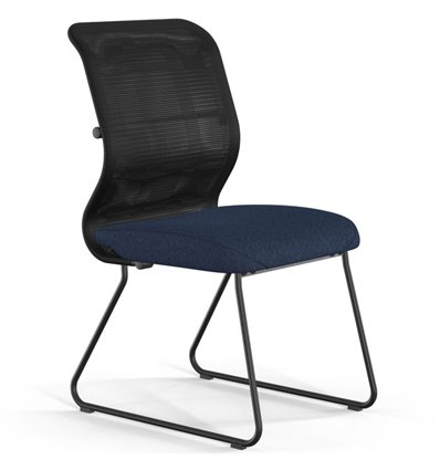 ErgoLife Sit 8 M4-9 (F57) - X2+Bahama черный/синий, основание черное, без подлокотников