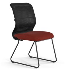 Кресло эргономичное ErgoLife Sit 8 M4-9 (F57) - X2+Bahama черный/красный, основание черное, без подлокотников фото 1