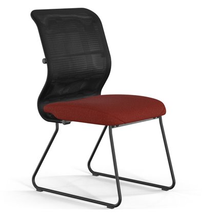 ErgoLife Sit 8 M4-9 (F57) - X2+Bahama черный/красный, основание черное, без подлокотников