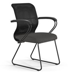ErgoLife Sit 8 M4-9 (F57) - X2+Bahama черный/темно-серый, основание черное, с подлокотниками