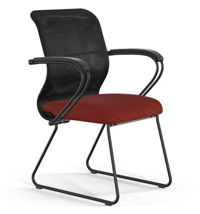 ErgoLife Sit 8 M4-9 (F57) - X2+Bahama черный/красный, основание черное, с подлокотниками