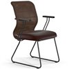 ErgoLife Sit 8 M4-9 (F57) - X2+Extra темно-коричневый, основание черное, с подлокотниками фото 3