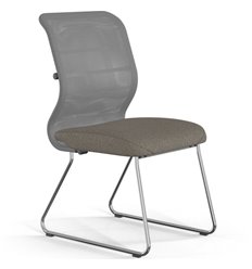 Кресло эргономичное ErgoLife Sit 8 M4-9 (F54) - X2+Bahama серый/песочный, основание хром, без подлокотников фото 1