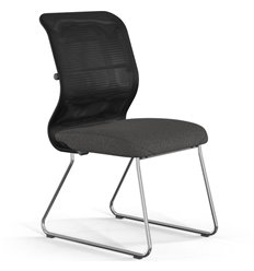 Кресло эргономичное ErgoLife Sit 8 M4-9 (F54) - X2+Bahama черный/темно-серый, основание хром, без подлокотников фото 1