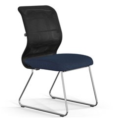 Кресло эргономичное ErgoLife Sit 8 M4-9 (F54) - X2+Bahama черный/синий, основание хром, без подлокотников фото 1