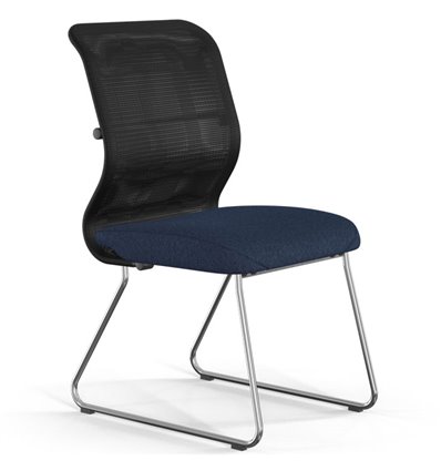 ErgoLife Sit 8 M4-9 (F54) - X2+Bahama черный/синий, основание хром, без подлокотников