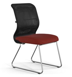 Кресло эргономичное ErgoLife Sit 8 M4-9 (F54) - X2+Bahama черный/красный, основание хром, без подлокотников фото 1