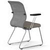 ErgoLife Sit 8 M4-9 (F54) - X2+Bahama серый/песочный, основание хром, с подлокотниками фото 4